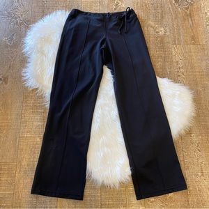 Prana Drawstring Waist Wide Leg Yoga Pants Black Size Medium